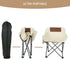 330 lbs Portable Folding Chair - Heavy Duty with Carry Bag, Padded Seat & Side Pockets for Camping, Fishing