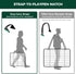 FXW Easy-Carry Straps - Fit 8-Panel Dog Playpen, Designed for RV Trips, Green | Patent Pending