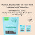 Bocce's Bakery Dailies Brushy Sticks for Oral Health & Fresh Breath, Wheat-Free Dental Bars for Medium Dogs