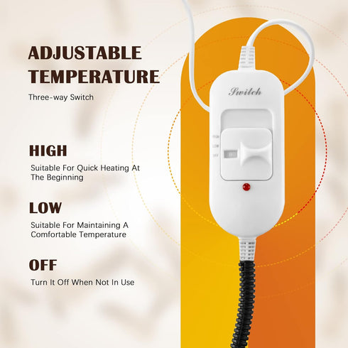 110v 20w Heating Pad for Chicken Coop Rabbit Heater Power Electric Heated Mat Heated Bed Adjustable Pad Outdoor