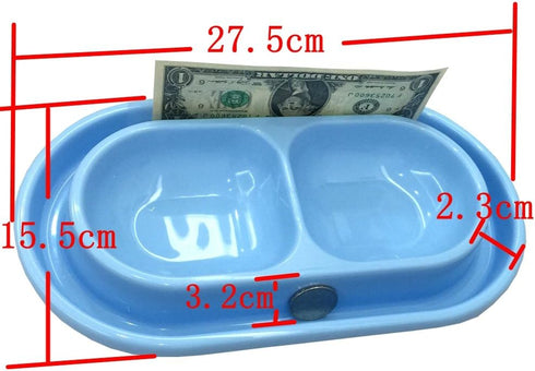Cat Kitten Dog Puppy Feeder Pet Bowl - New Light Blue, 3 Colors