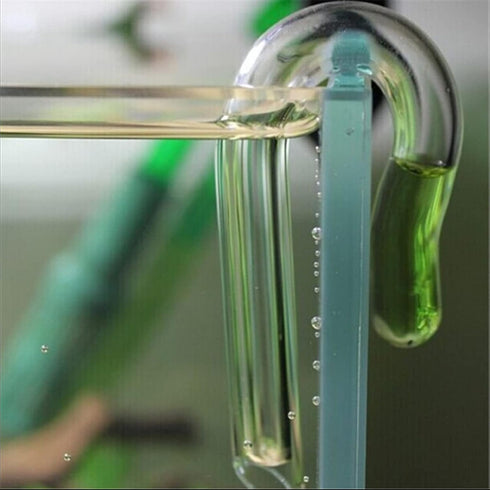 1PCS CO2 Drop Checker Water Shape Glass Hang On Monitor CO2 Indicator for Planted Aquarium Fish Tank