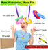 2 Set (2 12 1 1 Hoshin Inflatable Bunny Ears Ring Toss Game Rabbit-Ear Hats with Ring Toss, Medal and Hand-held Pump)