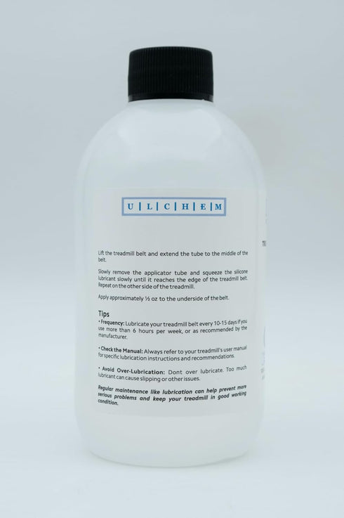 H1 Grade,13-inch (8.4 oz/248 ml) Silicone Treadmill Belt Lubricant, NSF Application Tubes, Pure Silicone Oil, Non-Toxic
