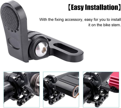 Keenso Bike Mount Bracket, Aluminium Alloy Flashlight Holder for Sport Camera or Bike Light Black Cycling Accessories