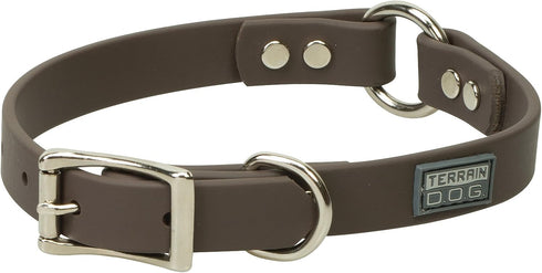 Terrain D.O.G. Brahma Webb Hunting Dog Collar, Brown, 3/4" x 17"