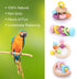 Large Interactive Bird Toys for Foot Parrot - Handheld Toys, 4 Pack
