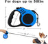 Retractable Dog Leash,Heavy Duty Dog Leash Retractable,Dog Walking Leash for Small Dog or Cat up to 26 lbs,360° Tangle-Free Strong Nylon Tape,Anti-Slip Handle,with Waste Bag Dispenser(16FT Blue)