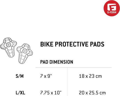 G-Form Slip-in Hip Protectors - Lightweight & Breathable Cycling Hip Pads - Black, S/M - Hip Support Gear