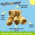 10-12" 3 Count) BULLYSTICKS & MORE Beef Cheek Rolls for Dogs (Bully Bites Dusted - - Beef Cheek Bones for Dogs - Dog