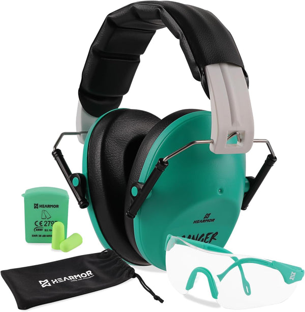 Shooting Ear Protection Earmuffs, Low Profile NRR 23 dB Noise Reduction Headphones for Gun Range and Hunting