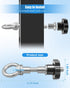 JUFZQO 2" 2" 3" 3" 1/2" 2 Power Rack Attachments Fit x or x Racks with Holes, Heavy-Duty Stainless Steel O-Ring