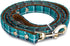 Puppy Leash for Small Dogs - StrawberryEC Cute Leather Peacock Green Plaid Leash
