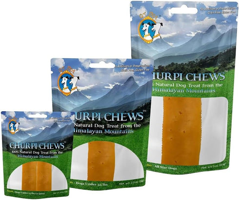 Churpichews Natural Long Lasting Dog Treat Chew, Medium, 2.5-Ounce, 1-Piece