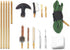 Gun Cleaning Kit for .223/5.56 Rifle, Includes Bore Chamber Brushes, Brass, Jags, Rods & Cleaning Pick