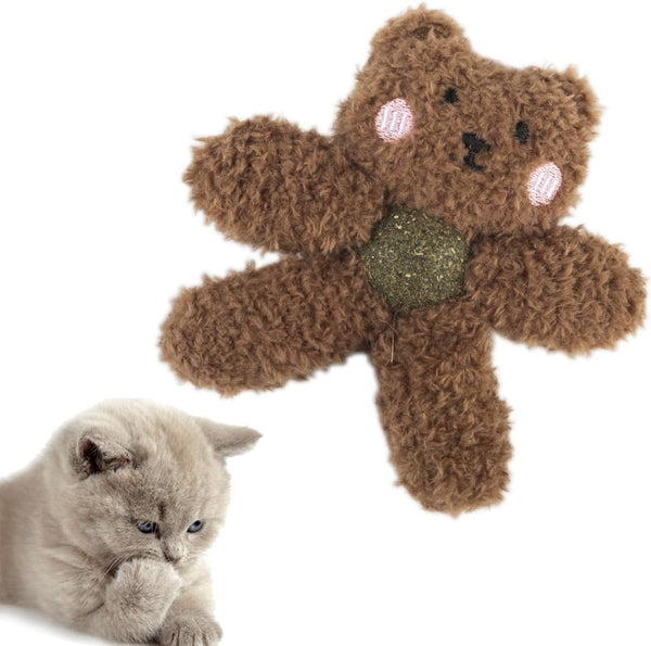Gavpepy Plush Catnip Toys for Indoor Cats, Interactive Kitten Chew Toys for Teething