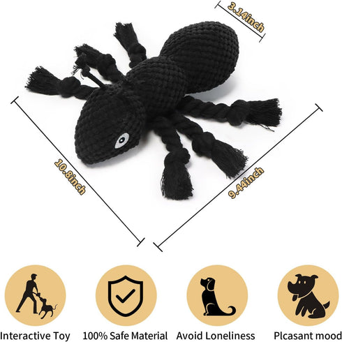 ant Plush Dog Toys Which Puppy Stuffing and Ant Scream,Boring Interactive for Separation Anxiety Suitable for Small and Medium Dogs to Chew and Play (Ant)