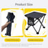 2 Pack 400lbs HASIKA Collapsible Stool Foot Rest Folding Stool Portable Outdoor Ottoman Strong Support Camping Stool