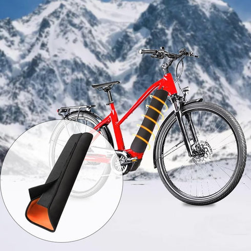 Waterproof E-Bike Battery Cover, Dustproof Electric Bicycle Frame Battery Protector Case for Cycling Accessories