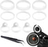 CIATBYYJ 10 Pcs Water Bottle Gasket Replacement, 9 Silicone Water Bottle Lid Covers