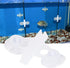Zerodis 40 Pcs Aquarium Separation Clip, PVC Fish Tank Suction Cup Divider Support Clip with 80 Suction Cups