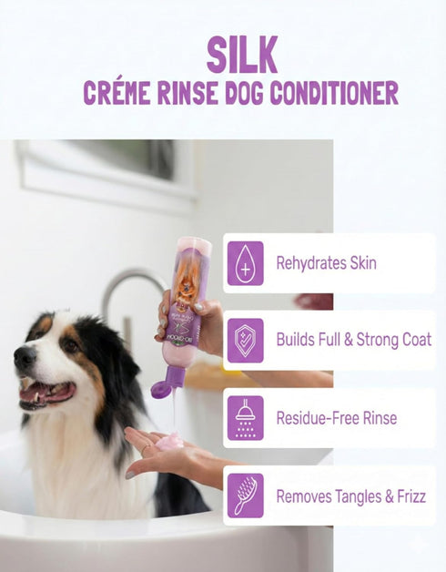 Set 12 Oz (1 Set) Bio-Groom Dog Shampoo and Conditioner - Tearless Shampoo for Dogs, Puppies & Cats, Moisturizing
