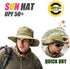 Peicees Mens Sun Hat - Sun Protection UPF 50+ Fishing Hat, Safari Hat for Women and Men