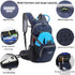 Lightweight Waterproof Hiking Daypack, 15L Durable Backpack for Skiing, Snowboarding, Running