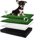 HQ4US 4LEGS Dog Grass Pad with Foldable Dog Litter Box, Small Liner