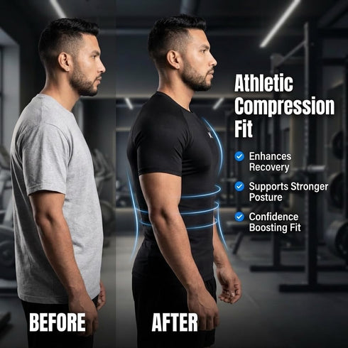 Kewlioo Sauna Shirt for Men - Heat Trapping Sweat Vest, Sauna Suit For Men, Compression Workout Sweat Suit for Gym