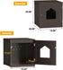 ZENY Cat Litter Box Furniture Hidden, Enclosed Cat Litter Box with Vent Holes, Indoor Cat Box Cabinet, Wooden Cat