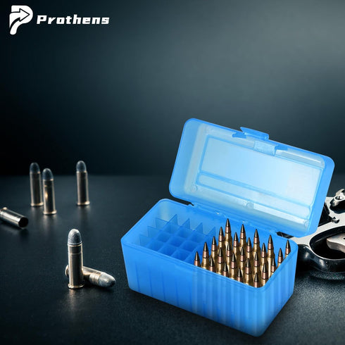 50 Round Rifle Ammo Can - Flip-Top Ammo Box for Storage, Magazine Holder, Tool Box for Travelling