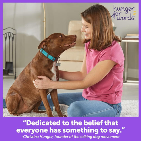 Hunger For Words Talking Pet Essential Words - 6 Piece Set of Pre-Recorded Speech Buttons for Dogs