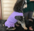 Pet Clothes Small Dog Blank Color Sport Dress T-Shirts Tanks for Female Dogs, 100% Cotton (XS, Violet)