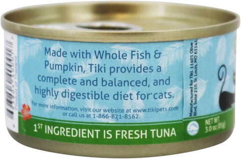 Tiki Pet Foods Cat Aloha Tuna Whitefish Pet Food, 3.0 Oz (Pack of 12)