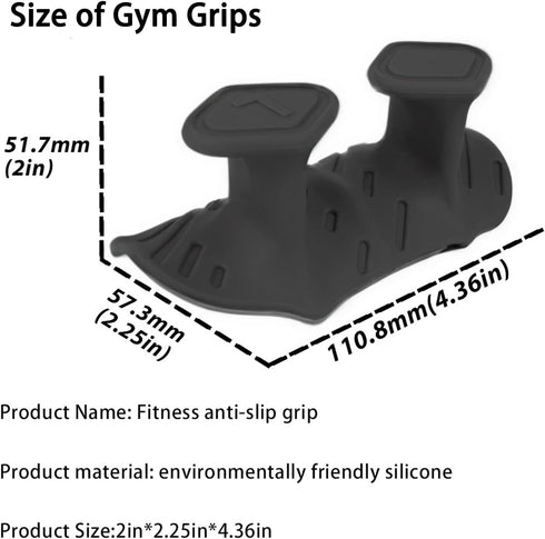 Monattrod Upgraded Weight Lifting Grips for Women & Men - Extra Large & Thick Non-Slip Gym Grips, Ergonomic Workout