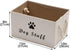 Geyecete Large Fabric Storage Bins, Collapsible Cube Basket for Dog Apparel & Accessories, Beige