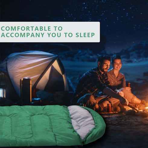 Portable Waterproof Camping Sleeping Bags for Adults and Kids, 4 Seasons for Hiking, Backpacking, Indoor Outdoor Use