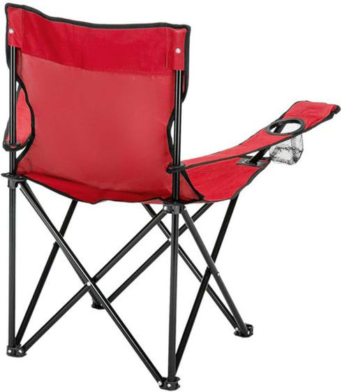 Generic Foldable Camping Chair, Portable Camping Chairs with with Arm Rest, Cup Holder & Carry Bag, Lightweight Beach