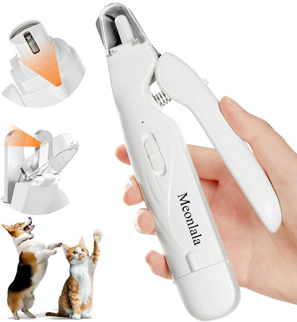 2-in-1 Dog Nail Clippers & Dog Nail Grinder with 2 LED Lights,