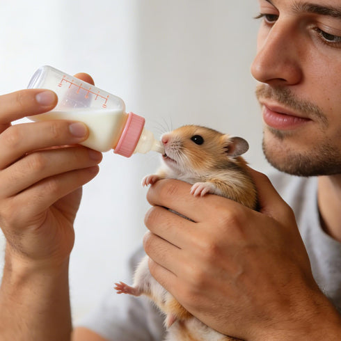 40 0.98X0.63 Inch POPETPOP Pcs Silicone Pet Feeding Nipple - Replacement Bottle Nipples for Kittens & Puppy, Newborn