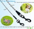 1/5", 1/3" Rope Dog Leash 6 Foot, Lightweight Sturdy Dog Walking Leash with Rotating Metal Clip, Multi-Color Pet Leash for Small Medium Dogs, Cats, Small Animals