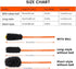 HOWGO Dog Rope Toy, 100% Sheepskin Bungee Chaser Tug Toy for All Breeds (Orange, Long Without Ball)