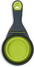 Dexas Popware for Pets Collapsible Klip Scoop, 1 Cup Capacity, 3 in 1 Design, Gray/Green