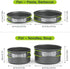 Lixada Camping Cookware Set, 11PCS Non-Stick Lightweight Pot Pan Bowls for Outdoor Camping