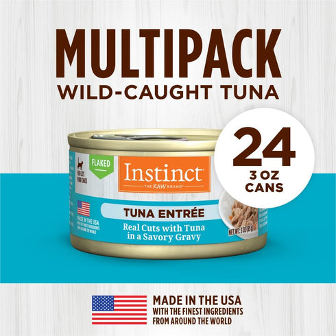 Instinct Wet Cat Food Flaked Tuna Entrée - 3 Ounces, 24 Pack
