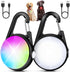 Dog Lights for Night Walking, 2 Pack Rechargeable Clip On Safety Light for Nighttime, IP68 Waterproof (Black)