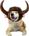 Dog Horn Wig for Halloween & Christmas - Funny Pet Bull Costumes for Dog & Cat, Clothing Accessories (Size M)