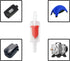 30PCS Red One Way Check Valves Kit for Aquarium Air Pump, Airline Tubing, and Accessories