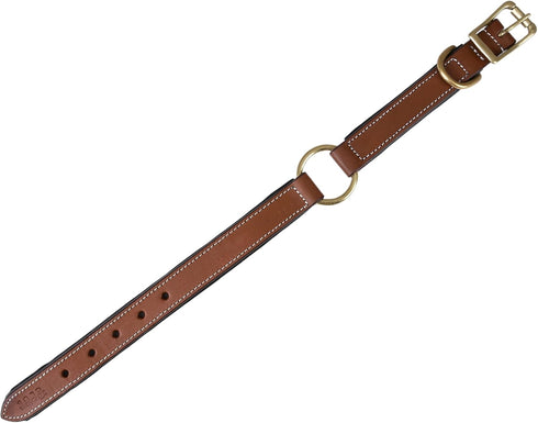 Genuine Leather Adventure Dog Collar, Full Grain Heavy Duty, Inner Cushioned Padding, Medium, Large & XL Dogs, Brown